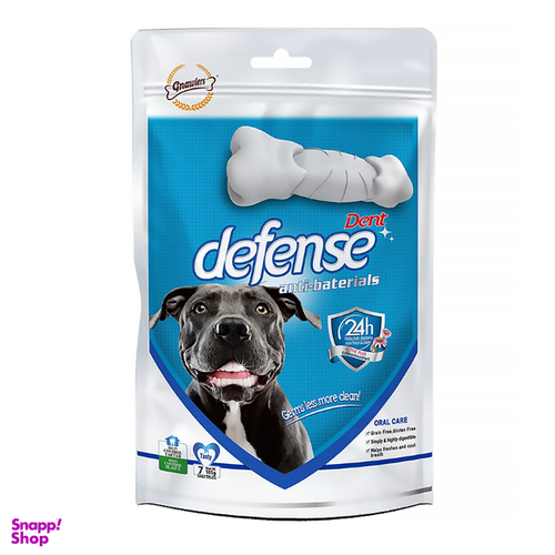مدل: تشویقی سگ گناولرز دنتال آنتی باکتریال Gnawlers Dent Defence Dog Treat بسته 7 عددی
